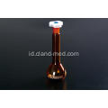 Volumetrik Flask dengan Satu Mark Wisuda Amber Ground-in Stopper Kaca / Plastik Stopper